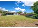 Expansive backyard with a screened porch, green lawn, and plenty of space at 2812 E Michigan St, Orlando, FL 32806