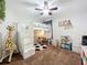 A bedroom with unique loft bed and plenty of space for playing and studying at 2850 Tremont Dr, Eustis, FL 32726