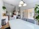 View from dining area looking towards the kitchen and outdoor patio area at 2850 Tremont Dr, Eustis, FL 32726