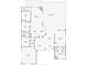 Detailed floor plan showcasing the layout of the house including the spacious rooms and outdoor area at 421 Thomez Ct, Lake Mary, FL 32746