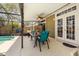 Lanai features outdoor seating, a ceiling fan, and access to the pool area at 4371 Vestawood Ct, Sanford, FL 32773