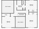 Upstairs floor plan showing bedroom and bathroom layouts at 5297 Mill Stream Dr, St Cloud, FL 34771