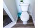 A well-maintained bathroom with a modern toilet and a stylish tiled shower at 8 Palm Dr, Ormond Beach, FL 32176