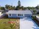 Well-maintained home with lush landscaping and a spacious driveway on a sunny day at 8 Palm Dr, Ormond Beach, FL 32176