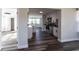 Open-concept floor plan showcases the kitchen with stainless steel appliances and seamless flow to living areas at 8 Palm Dr, Ormond Beach, FL 32176