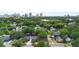 Aerial view showing the property in relation to downtown at 1521 E Harwood St, Orlando, FL 32803
