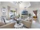 Bright living room features high ceilings and large windows, creating an open and airy atmosphere for relaxation at 2712 Lido Key Dr, Kissimmee, FL 34747