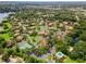 Aerial view showcases a vibrant community with tennis courts, a pool, and well-maintained apartment buildings at 420 Forestway Cir # 108, Altamonte Springs, FL 32701