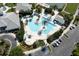 Aerial view of the Legacy of Leesburg community resort-style pool at 5799 Linen Bluff Pl, Leesburg, FL 34748