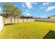 Spacious backyard features lush lawn, mature tree, and a privacy fence, offering a serene outdoor space at 7545 Azalea Cove Cir, Orlando, FL 32807