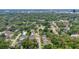 An aerial view of a neighborhood featuring mature tree coverage with the property marked by a pin at 1046 Blackwood St, Altamonte Springs, FL 32701