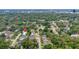 An aerial view of a neighborhood featuring mature tree coverage with the property marked by a pin at 1046 Blackwood St, Altamonte Springs, FL 32701