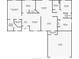 Detailed floor plan showing layout of bedrooms, bathrooms, living areas, kitchen, and garage at 107 Carlisle Ct, Kissimmee, FL 34758