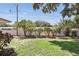 Spacious backyard with green grass and white fence at 2024 Linden Road, Winter Park, FL 32792