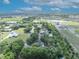Expansive aerial view of a neighborhood showcasing verdant landscaping and homes near scenic lakes, promising a serene residential setting at 2810 Windsong Ln, St Cloud, FL 34772