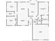 Detailed floorplan showcasing the layout of the bedrooms, kitchen, and living spaces at 2810 Windsong Ln, St Cloud, FL 34772