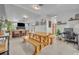 Spacious living space with a large table, great for Gathering gatherings and entertaining at 2810 Windsong Ln, St Cloud, FL 34772