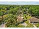 An aerial perspective captures home and surrounding area, with mature trees at 3790 Ne 22Nd Ave, Ocala, FL 34479