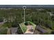 Birds-eye perspective of a home surrounded by lush greenery in a residential area at 4 Starling Dr, Daytona Beach, FL 32117