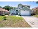 Charming two-story home boasts a well-maintained lawn and a welcoming two-car garage at 4381 Creekside Blvd, Kissimmee, FL 34746