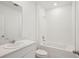 Bathroom with a tub-shower combination and single sink vanity at 4728 Jasmine Cir, Leesburg, FL 34748
