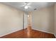 Bright bedroom with wood floors and ample space at 5537 Misty Woods Dr, Oviedo, FL 32765