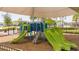 Community playground with slides, swings, and a covered area for shade and protection from the sun at 6935 Dilly Lake Ave, Groveland, FL 34736