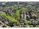 Aerial view of the community highlighting the lush greenery, golf course, and serene lakes throughout at 71 Lazy Eight Dr, Port Orange, FL 32128