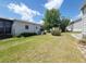 Spacious backyard with manicured lawn and landscaping at 741 Truman Ave, Lady Lake, FL 32159