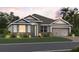 Charming one-story home featuring a stone facade, manicured lawn, and an attached two-car garage at 873 Pointe Emerson Blvd, Apopka, FL 32703