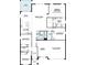Layout of the first floor featuring a kitchen, nook, great room, lanai, and primary bedroom at 873 Pointe Emerson Blvd, Apopka, FL 32703