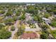 An aerial view of a residential neighborhood, with lush green trees and well-maintained homes at 1122 Vassar St, Orlando, FL 32804