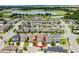 Aerial view of the property and the neighboring houses in the community at 16274 Taliesin St, Winter Garden, FL 34787