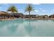Relaxing community pool with lounge seating and tropical palm tree accents on a clear day at 16274 Taliesin St, Winter Garden, FL 34787