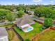 Neighborhood aerial view featuring fenced in backyard, pool, patio, and play set at 1701 Smoketree Cir, Apopka, FL 32712
