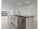 The kitchen island boasts a stainless steel dishwasher, a sink, and a white base at 1908 Blissful Dr, Kissimmee, FL 34744