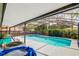 This home features a screened-in pool and lanai for enjoying the outdoors at 2729 Hilda Ct, Orlando, FL 32826