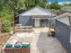 Aerial view of a backyard patio with outdoor seating and yard at 3019 Page Ave, Orlando, FL 32806