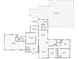 Floor plan showing the layout of the bedrooms, bathrooms, kitchen and living room leading to the pool at 3019 Page Ave, Orlando, FL 32806