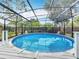 Beautiful, screened-in pool with ample seating and outdoor living space, ideal for relaxing or entertaining at 3019 Page Ave, Orlando, FL 32806
