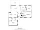 Detailed floor plan showcasing the home's layout, including the kitchen, bedrooms, and living spaces at 3718 Mitchell Rd, Orlando, FL 32808
