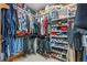 Walk-in closet with organized shelving and hanging storage for clothes and shoes at 409 San Sebastian Prado, Altamonte Springs, FL 32714