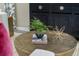 Close up of decor on a metallic round coffee table in the living room at 426 Belmond Dr, Debary, FL 32713