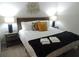 Comfortable bedroom featuring a neatly made bed with side tables and lamps at 5123 Crown Haven Dr, Kissimmee, FL 34746