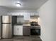 Efficient kitchen with stainless steel appliances, granite countertops, and white cabinetry at 5126 Picadilly Circus Ct # 11, Orlando, FL 32839