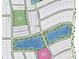 Community map showing home lot locations, green space, lakes, and planned amenity at 1048 Teal Creek St, St Cloud, FL 34771