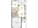First floor floorplan showing a 2-car garage, great room, kitchen, and dining area at 1048 Teal Creek St, St Cloud, FL 34771