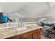 Living space featuring a granite countertop with sink and hammock at 210 E Kaley St, Orlando, FL 32806