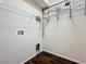 Empty closet with shelving, wooden floors, and electrical outlets at 2145 Plantation Oak Dr, Orlando, FL 32824