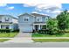 Charming two-story home with a well-manicured lawn and inviting front entrance at 3259 Buoy Cir, Winter Garden, FL 34787